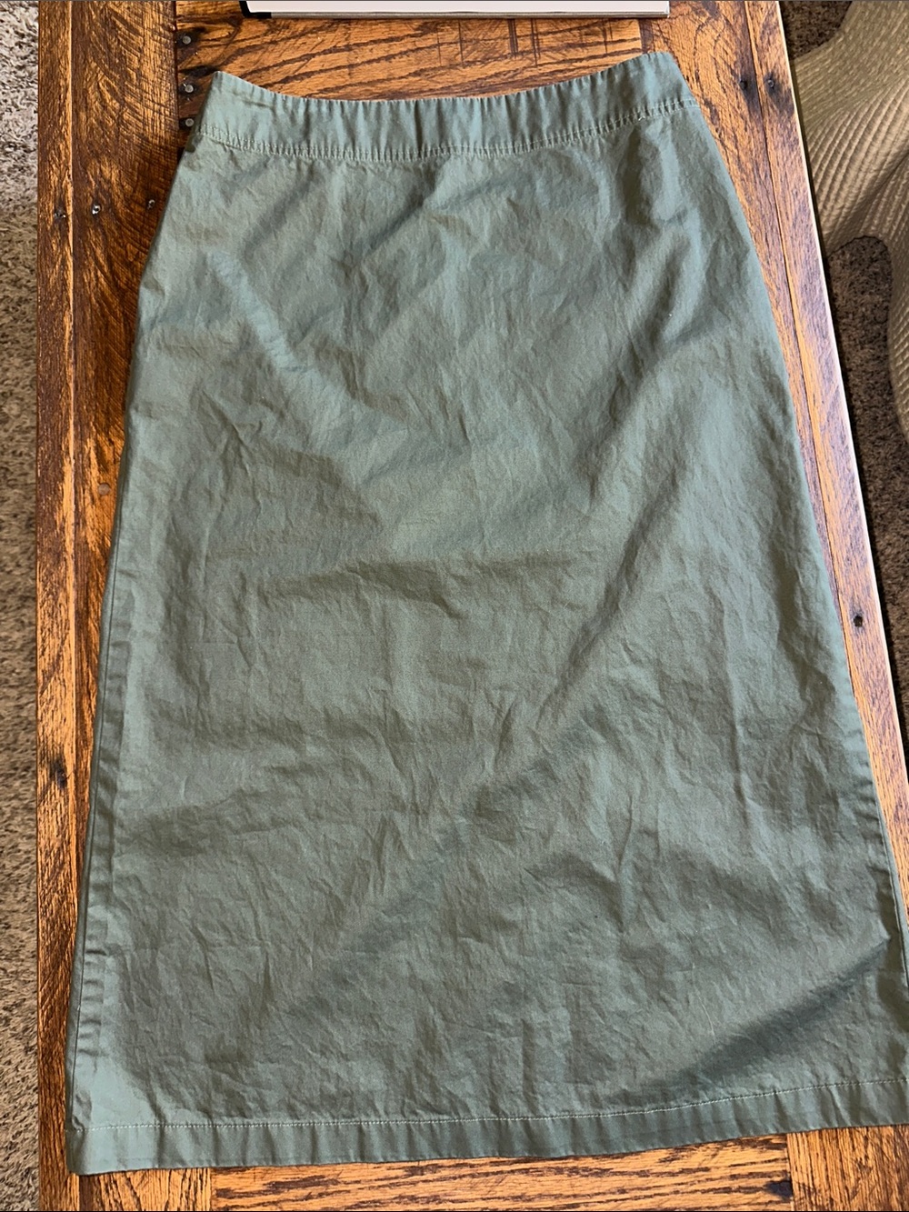 Eddie Bauer Olive Midi Skirt